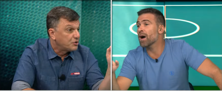 Mauro Cézar e Pilhado batem boca ao vivo por motivo inusitado