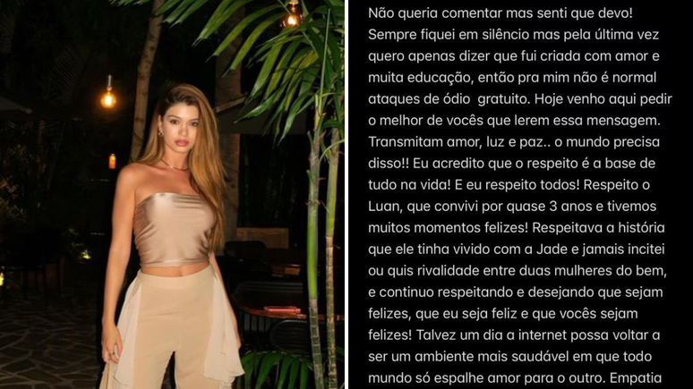 Izabela falou sobre os ataques que vem recebendo