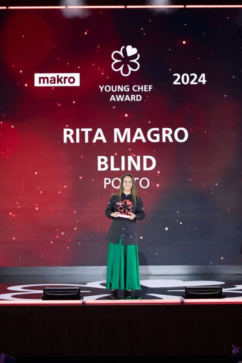 Rita Magro ganhou o prêmio de chef revelação e entrou no  do Michelin Portugal e entrou no guia com o seu Blind.