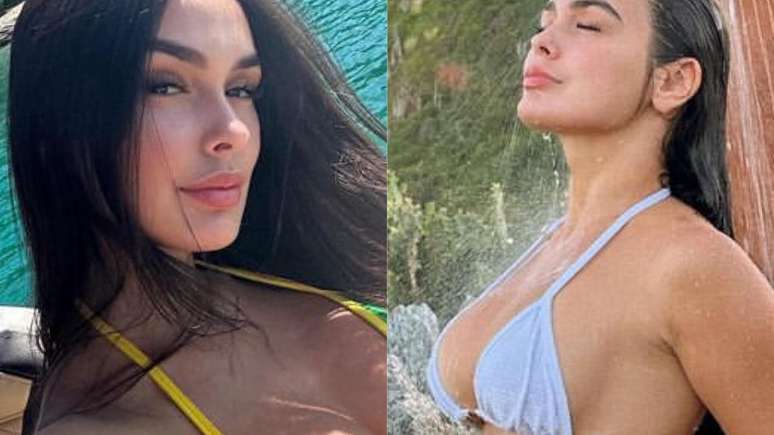 Former BBB Larissa Santos surprises and goes viral when she appears in a thong bikini