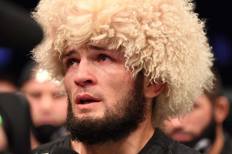 Khabib Nurmagomedov após luta 