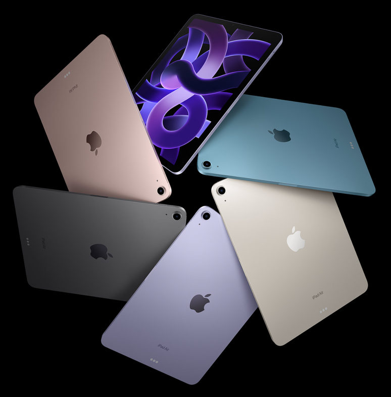 O chip M2 do suposto novo iPad Air deve trazer um salto geracional de desempenho considerável  (Imagem: Divulgação/Apple)