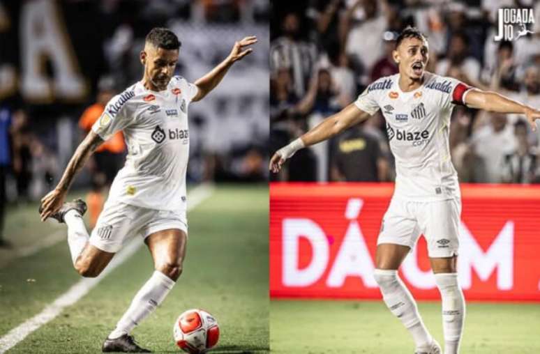 Fotos: Raul Baretta/Santos FC - Legenda: Aderlan e Pituca têm dois cartões, que zeram para as quartas