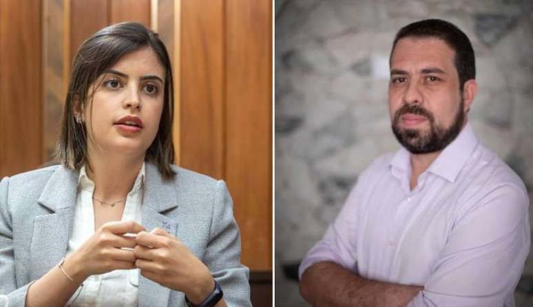 Tabata Amaral (PSB) e Guilherme Boulos (PSOL) são adversários na disputa pela Prefeitura de São Paulo