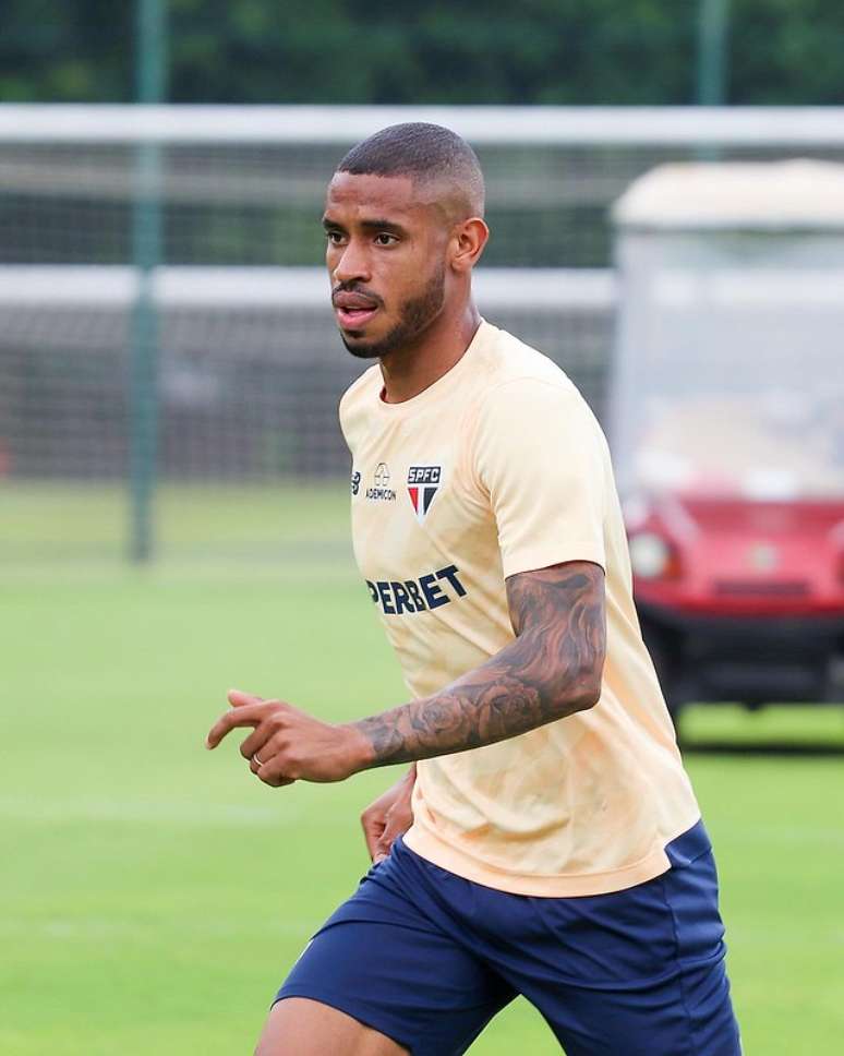 Andr&eacute; Silva treinando pelo S&atilde;o Paulo (Rubens Chiri / saopaulofc.net)