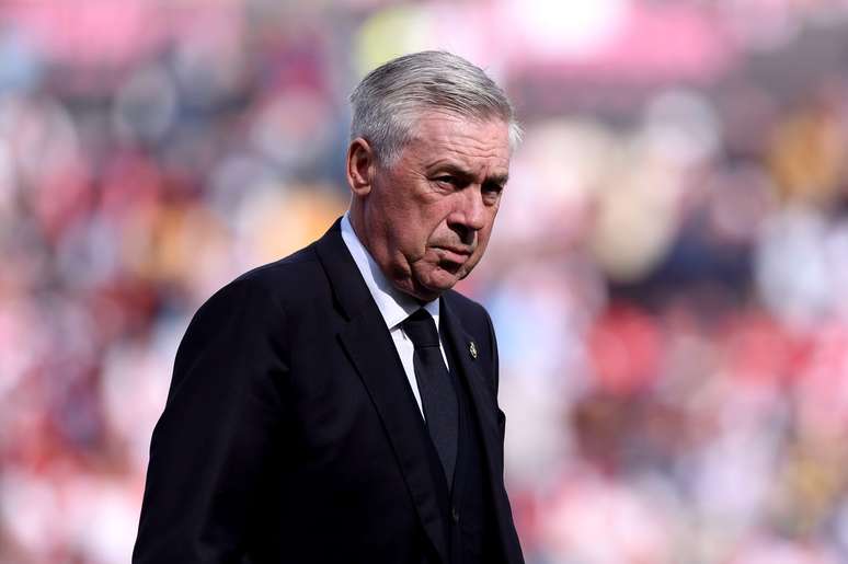 Carlo Ancelotti em Rayo Vallecano x Real Madrid 