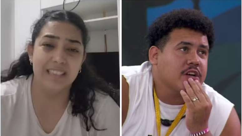 Camila Moura e Lucas Henrique no 'BBB 24'