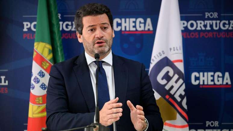André Ventura, líder do Chega, sacudiu o eleitorado aventando a possibilidade de uma suposta fraude eleitoral, o que as autoridades portuguesas negam