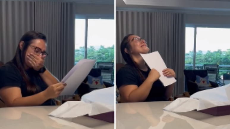 "Eu sou m&atilde;e. De verdade agora", disse Priscila Machado ao receber a decis&atilde;o