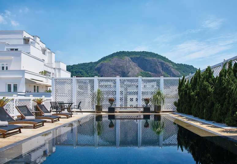 Os hóspedes das suítes Penthouses do 'Copa' têm acesso a uma piscina privativa no topo do hotel