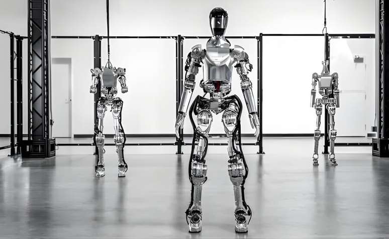 Robôs humanóides com IA incorporada, da Figure AI 