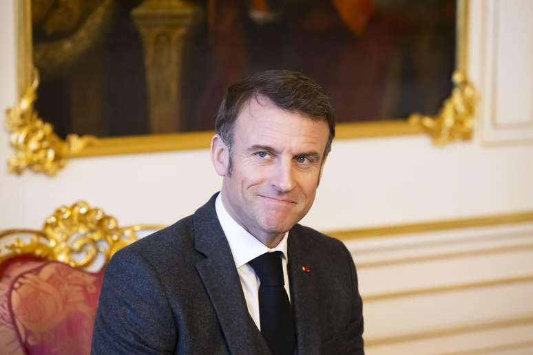 O presidente francês Emmanuel Macron