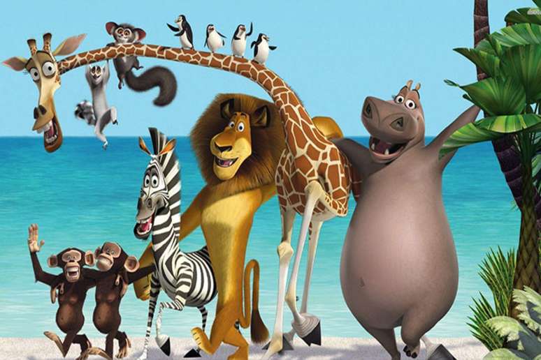 “Madagascar” acompanha uma aventura hilária de animais que fogem do zoológico e acabam em uma ilha selvagem 