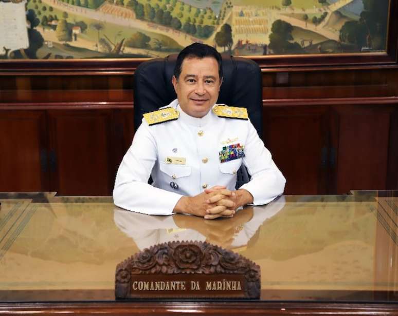 O almirante Almir Garnier Santos assumiu o comando da Marinha em março de 2021