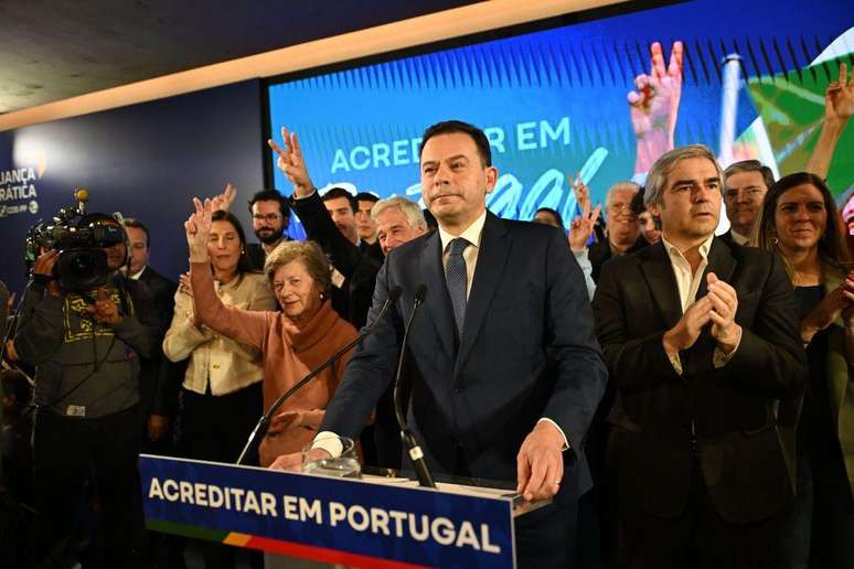 Aliança Democrática foi o partido vencedor das eleições, mas líder Luis Montenegro (foto) ainda precisa formar uma coalizão para conseguir governar