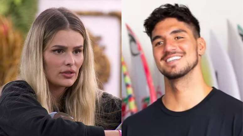 Yasmin Brunet, no 'BBB 24', e Gabriel Medina