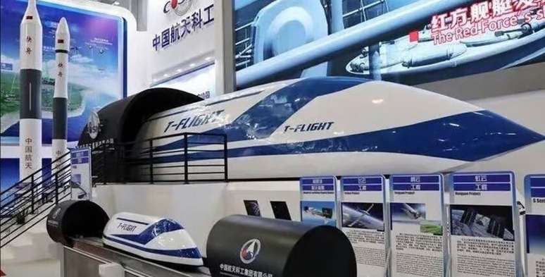 Trem Maglev T-Flight chinês promete superar aviões