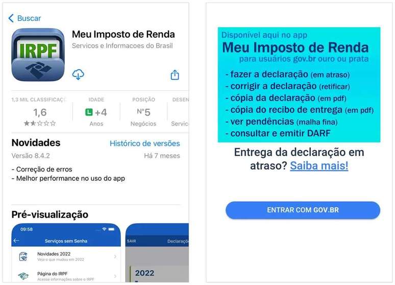 Install the app on your iPhone (Image: Screenshot/André Magalhães/Canaltech) Install the app on your iPhone (Image: Screenshot/André Magalhães/Canaltech)
