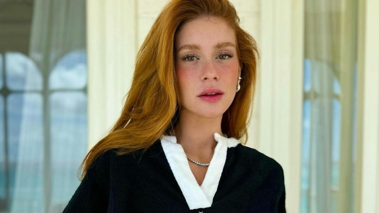 After the beach, Marina Ruy Barbosa wears a winter aerolook
