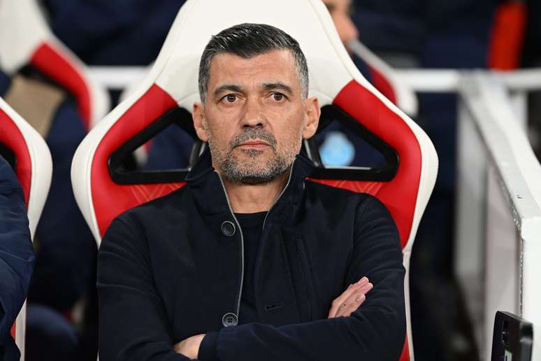 Sérgio Conceição durante Arsenal x Porto 