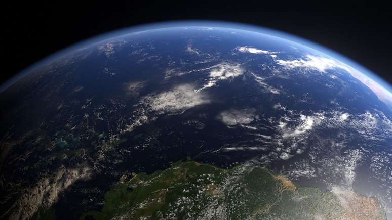 Em seu voo com a Blue Origin, William Shatner sentiu a importância de lidarmos com o aquecimento global (Imagem: Reprodução/Tempus/Envato)