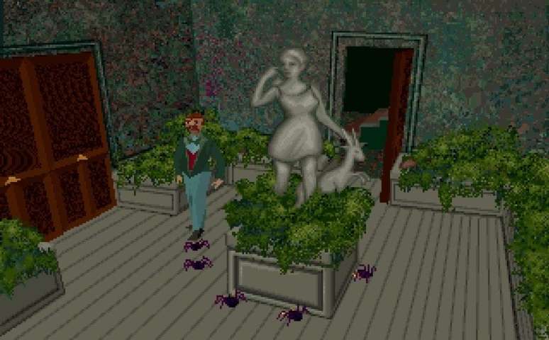 Alone in the Dark foi um dos primeiros jogos a utilizar gráficos poligonais em ambientes 3D pré-renderizados.