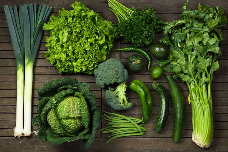 Verduras são uma rica fonte de antioxidantes 