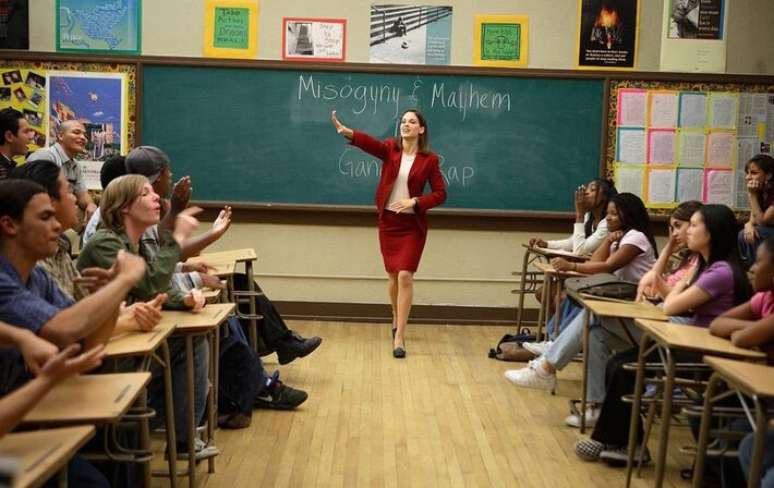 Hilary Swank e Hunter Parrish em 'Escritores da Liberdade' (2007)