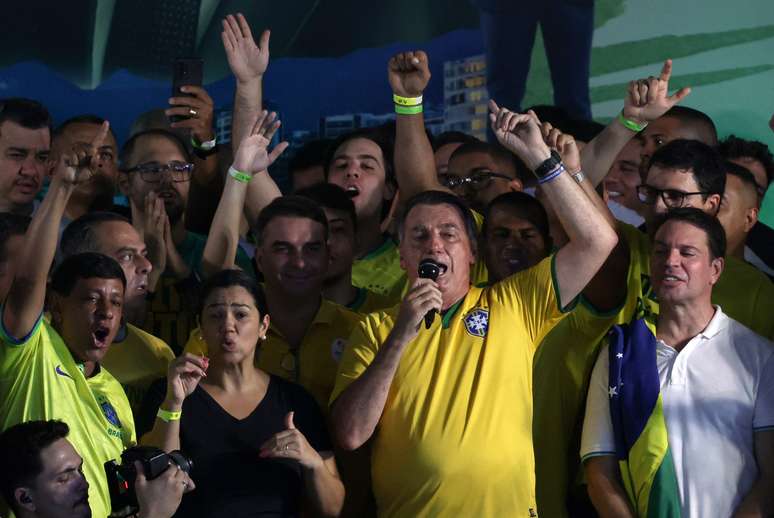 Jair Bolsonaro durante evento no Rio