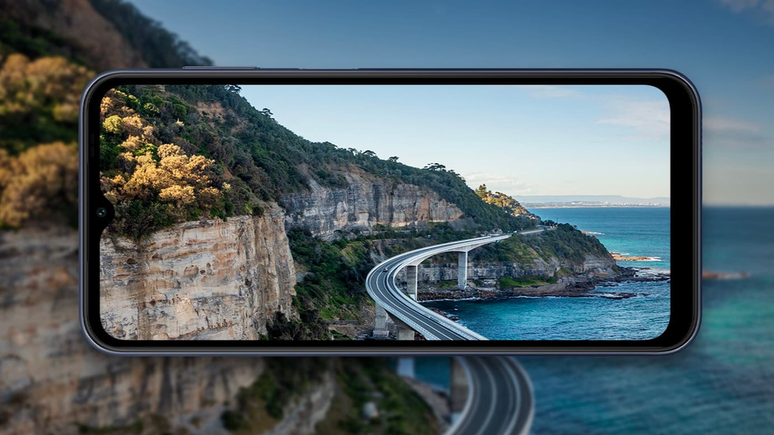 O Galaxy M14 5G traz um conjunto de recursos modesto, mas eficiente para tarefas do dia a dia (Imagem: Samsung)