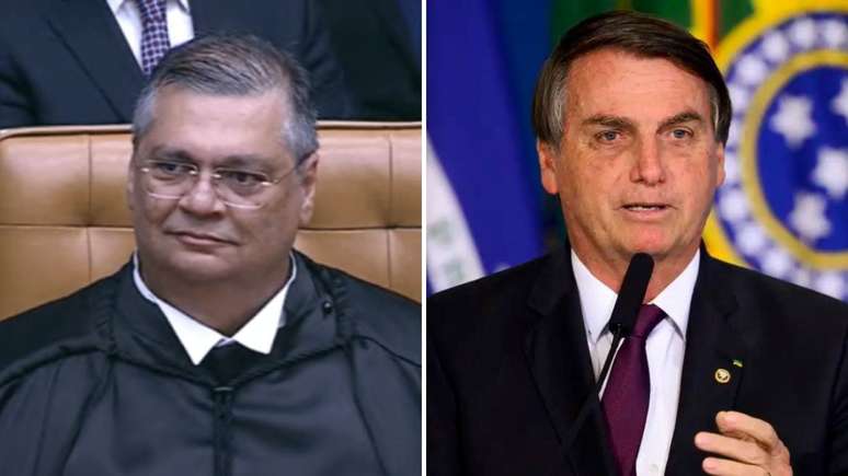 Flávio Dino e Jair Bolsonaro