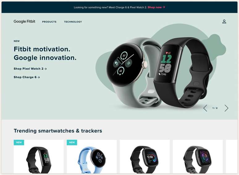 Google now identifies Fitbit with the Google Sans font and abandons the classic dotted logo (Image: Screenshot/Canaltech) Google now identifies Fitbit with the Google Sans font and abandons the classic dotted logo (Image: Screenshot/Canaltech)