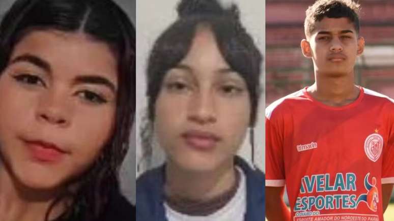 Letícia Silva, de 15 anos, Kauane Duarte, 16 anos, Pedro Henrique, de 17 anos