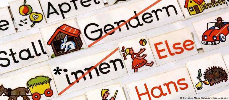 O asterisco é um dos símbolos usados no meio de palavras em alemão para tornar a linguagem mais inclusiva e menos masculina