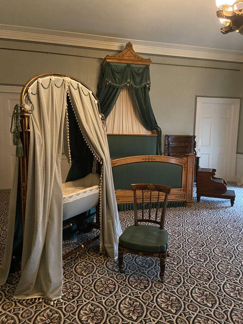 O quarto onde nasceu a Rainha Vitória, uma das mais importantes regentes da Inglaterra