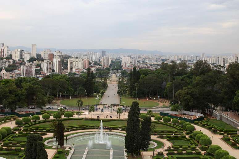 The Ipiranga neighborhood seen from the Museum terrace