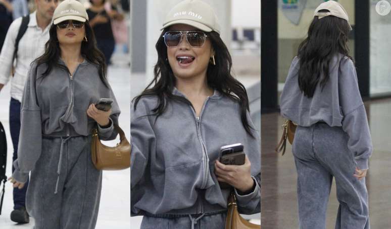 Juliette tries to hide, but is caught at the airport wearing an elegant dress and a R,000 Miu Miu cap.  Get inspired!