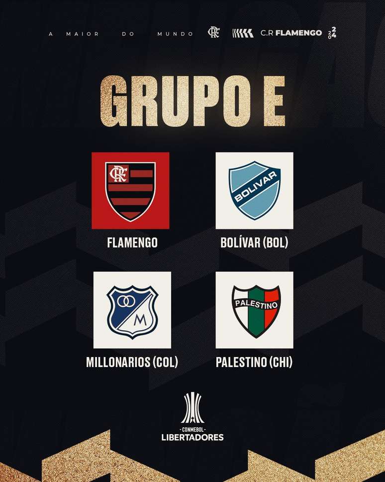 Grupo Flamengo Libertadores 2024 