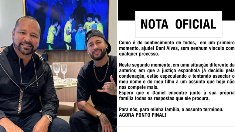 Pai de Neymar e o jogador