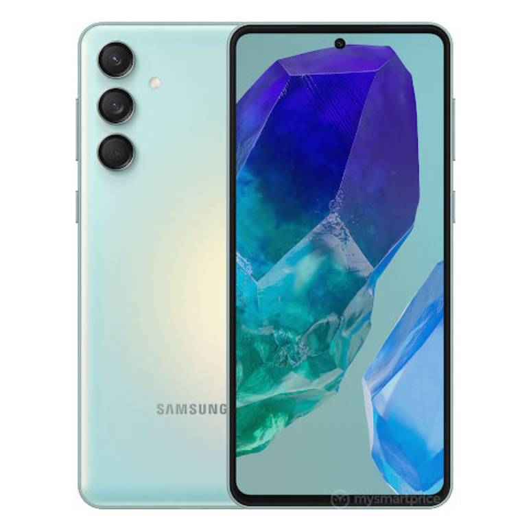 O Galaxy M55 5G, que deve chegar a alguns mercados como Galaxy C55, foi visto no Google Play Console com a aparência mais refinada vazada anteriormente (Imagem: MySmartPrice/Google Play Console)