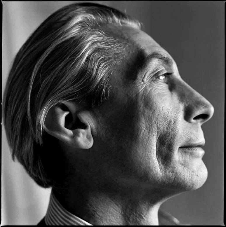 A fotografia premiada de Jill Furmanovsky, um perfil do baterista dos Rolling Stones, Charlie Watts