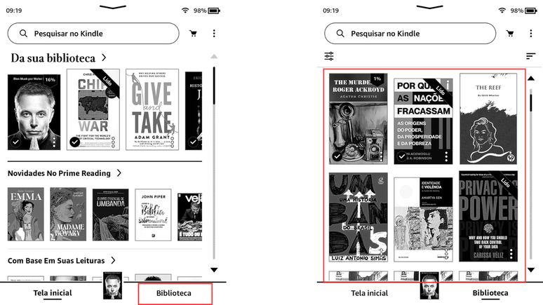 Como ler um livro no Kindle (Imagem: Captura de tela/Bruno De Blasi/Canaltech)