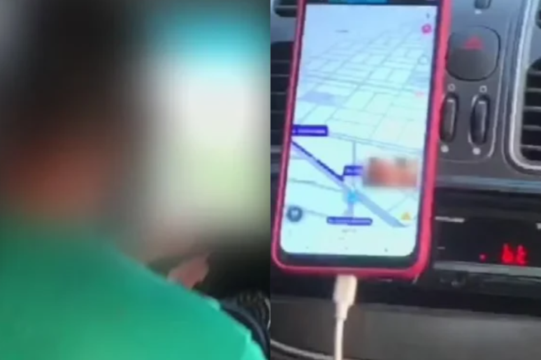 Passageira grava momento em que motorista de aplicativo assiste a vídeos de conteúdo adulto durante viagem em Goiás