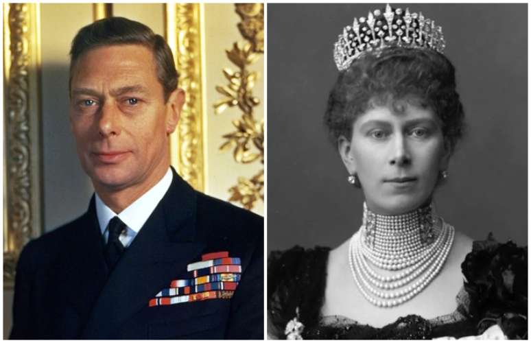 O rei George VI e sua mãe, a rainha Maria de Teck: os dois morreram de câncer de pulmão com diferença de pouco mais de 1 ano