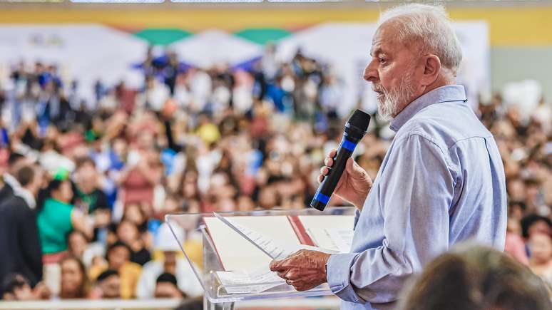 Lula durante discurso