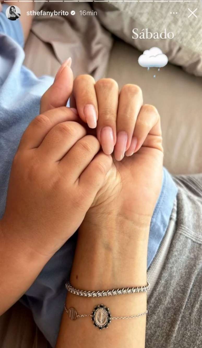 Pregnant with her second child, Sthefany Brito shows a cute moment with her firstborn