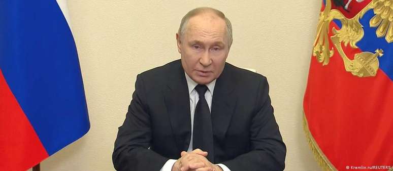 Putin durante pronunciamento transmitido pela TV: "Quem quer que eles sejam, quem quer que os esteja guiando (...), vamos identificá-los e puni-los"