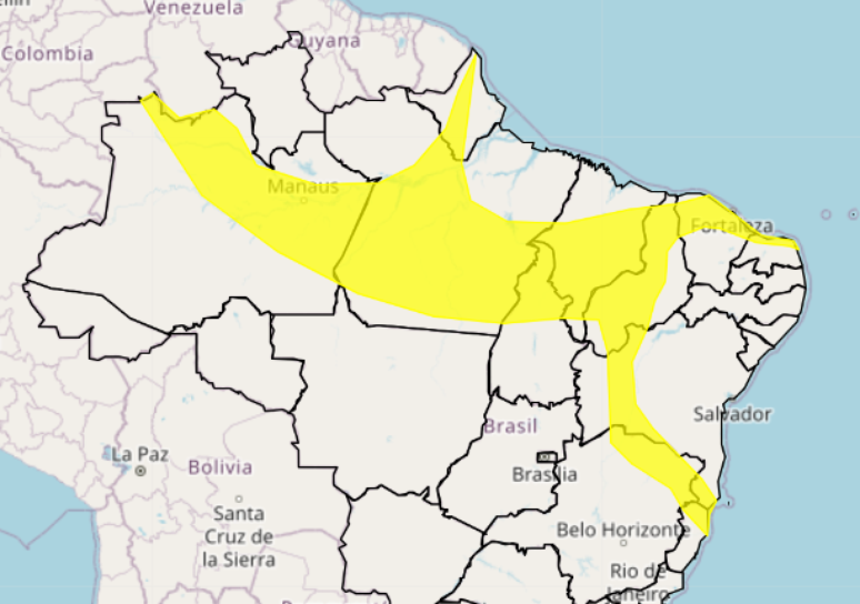 Áreas em 'Perigo Potencial'