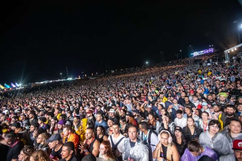 Show dos Titãs no Lollapalooza Brasil 2024, na noite de sábado, 24 de março