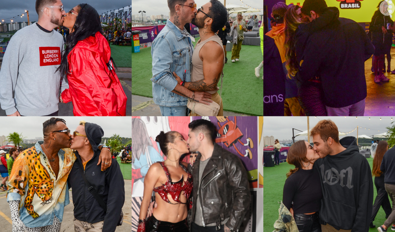 Beijo no Lollapalooza 2024: casais famosos se beijam e trocam carinhos pelo festival. Veja fotos!.